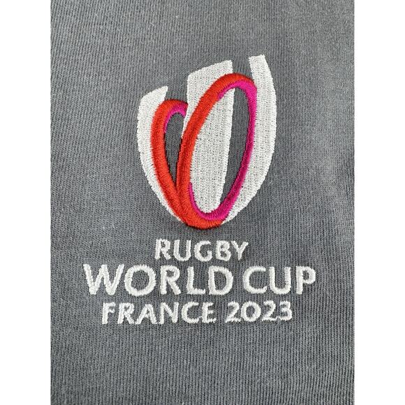 Rugby World Cup France 2023 Polo Shirt Mens XXL Grey Cotton Jersey Preppy Bloke - Picture 4 of 16